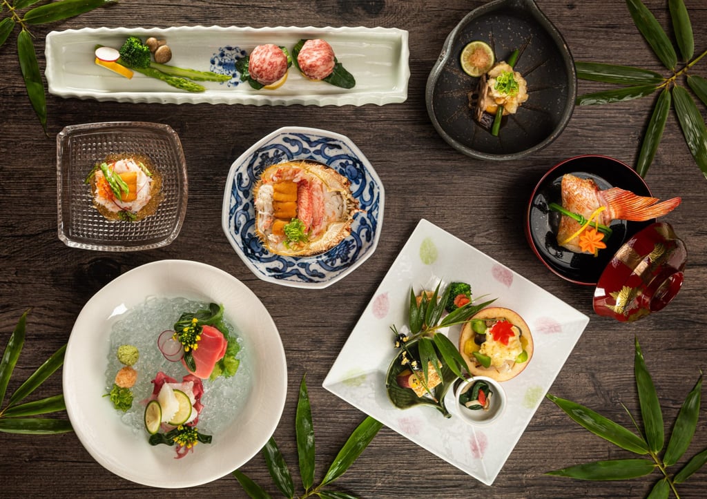 Creatively presented dishes at Yamazato. Photo: handout