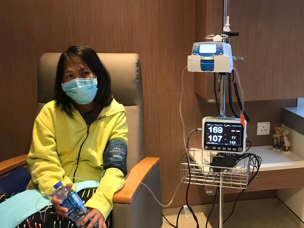 Baby Jane Allas receives her first chemotherapy session on March 15, 2019. Photo: SCMP / Raquel Carvalho Baby Jane Allas receives her first chemotherapy session on March 15, 2019. Photo: SCMP / Raquel Carvalho