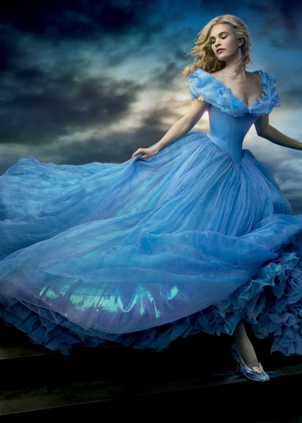 Lily James is Cinderella in Disney’s live-action feature inspired by the classic fairy tale. Photo: Disney Lily James is Cinderella in Disney’s live-action feature inspired by the classic fairy tale. Photo: Disney
