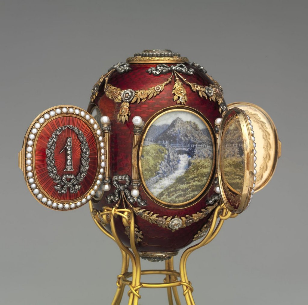 The Imperial Caucasus Egg, a Fabergé made for Alexander III of Russia, in 1893. Photo: Getty Images The Imperial Caucasus Egg, a Fabergé made for Alexander III of Russia, in 1893. Photo: Getty Images