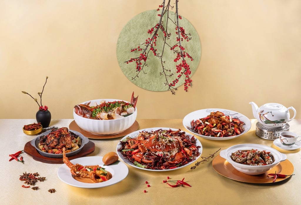 A selection of spicy dishes available at the Dynasty restaurant in the Renaissance Harbour View hotel, Wan Chai.