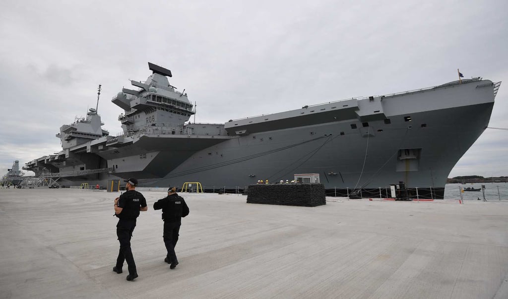 The HMS Queen Elizabeth will sail to the Indo-Pacific later this year. Photo: AFP
