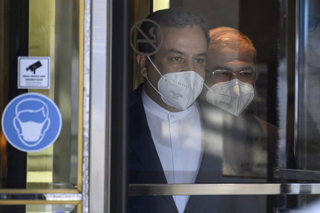 Iranian deputy foreign minister Abbas Araghchi leaves after a JCPOA Joint Commission meeting in Vienna, Austria on Tuesday. Photo: EPA-EFE