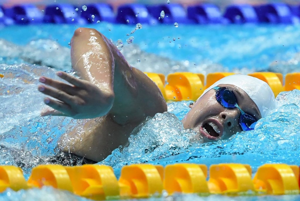 Siobhan Haughey competes at the 2019 world championships in Gwangju, South Korea, where she finished fourth in the 200m freestyle. Photo: AFP