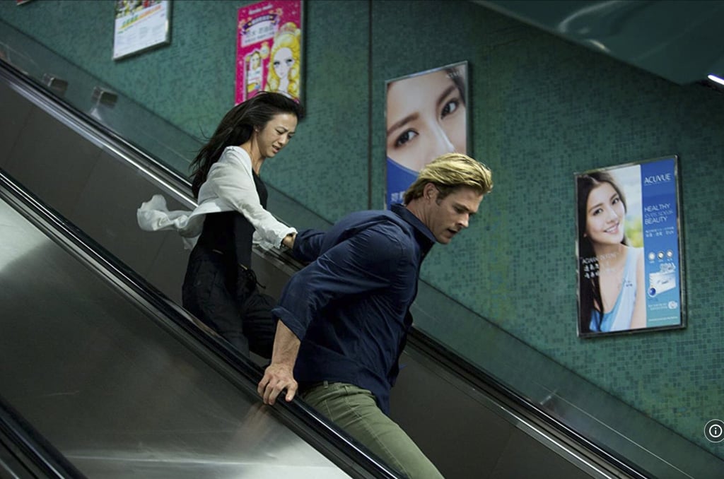 Chris Hemsworth and Tang Wei in Blackhat (2015).