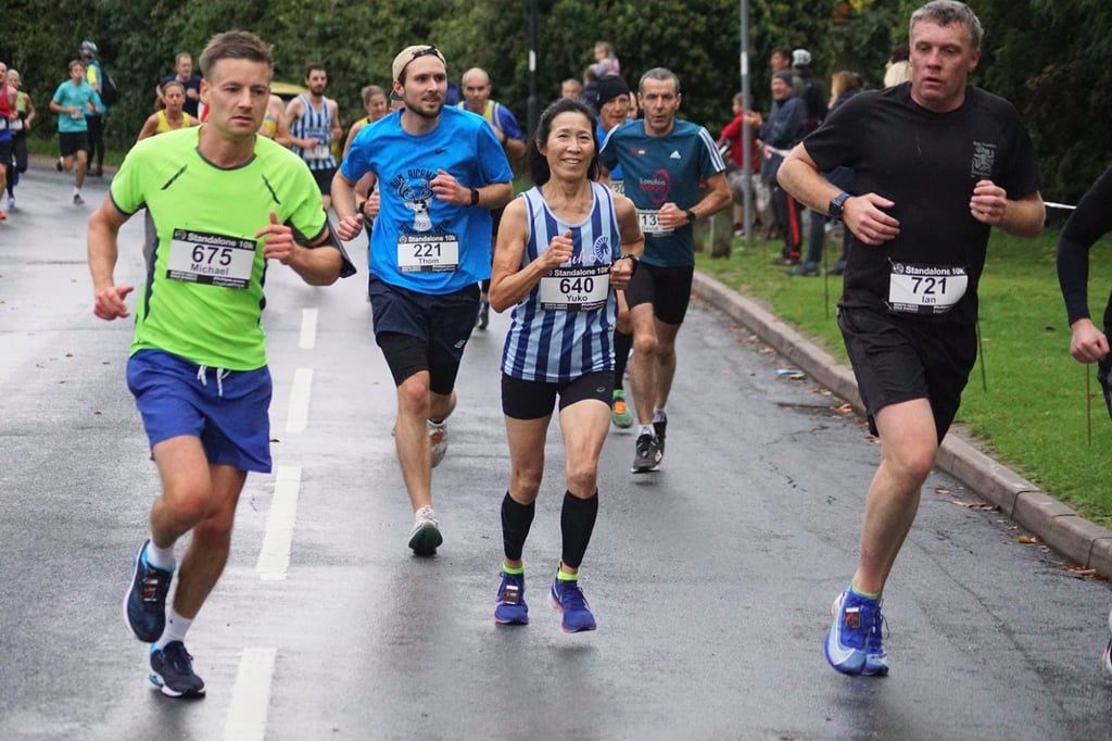 Yuko Gordon still runs these days despite her age. Photo: Handout