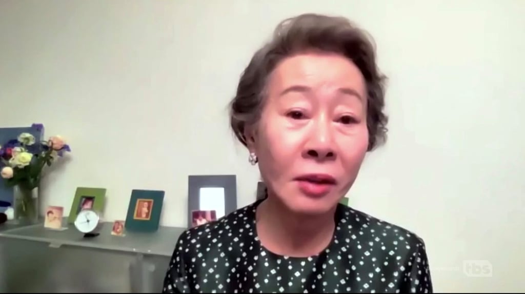 Youn Yuh-jung won the best supporting actress Bafta for Minari. Photo: SAG Awards via Reuters