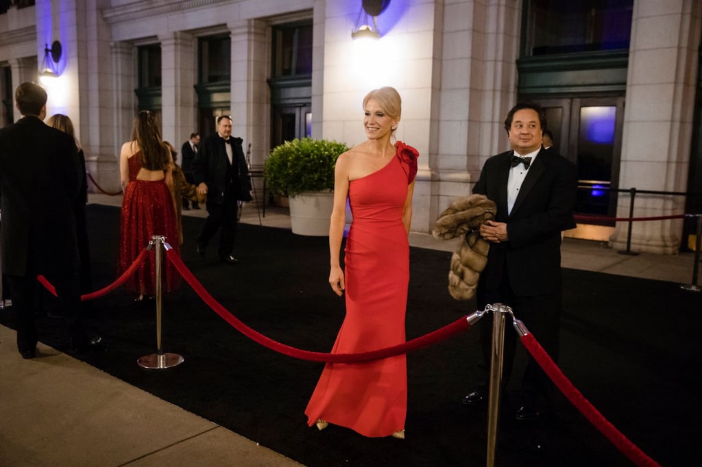 White House counsellor Kellyanne Conway with her husband, George, a co-founder of the Super PAC Lincoln Project, at President Donald Trump’s inauguration. Photo: AP