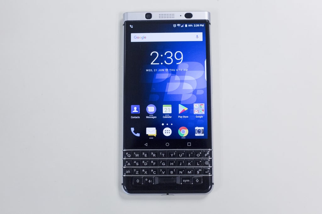 The BlackBerry KeyOne smartphone, from June 2017 – when a keyboard still seemed like a good idea. Photo: SCMP The BlackBerry KeyOne smartphone, from June 2017 – when a keyboard still seemed like a good idea. Photo: SCMP
