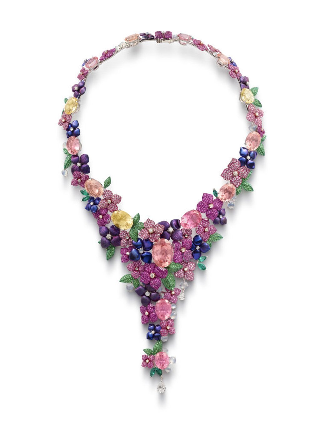 White gold and titanium necklace from Chopard’s Red Carpet high jewellery range. Photo: Chopard