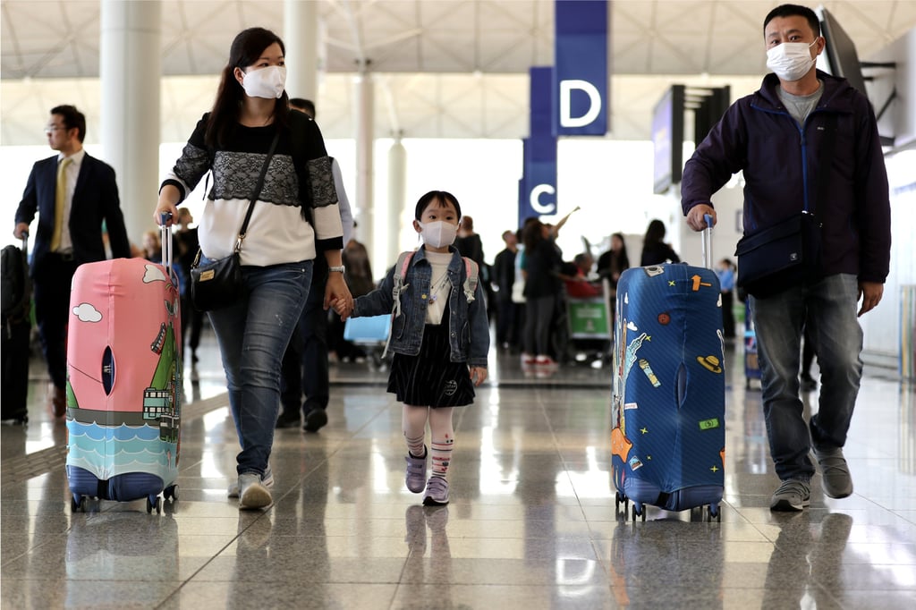 Talk to your children about the need to give people space and to respect the choices and practices of other travellers. Photo: May James/Bloomberg