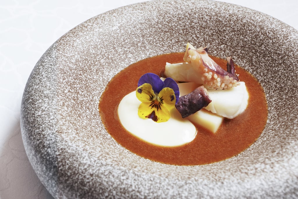 Mediterranean smoked fish soup by Palombini at Castellana. Photo: Handout