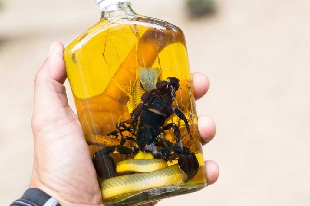 A number of “whiskies and wines” in Laos contain creatures like snakes and scorpions. Photo: Shutterstock