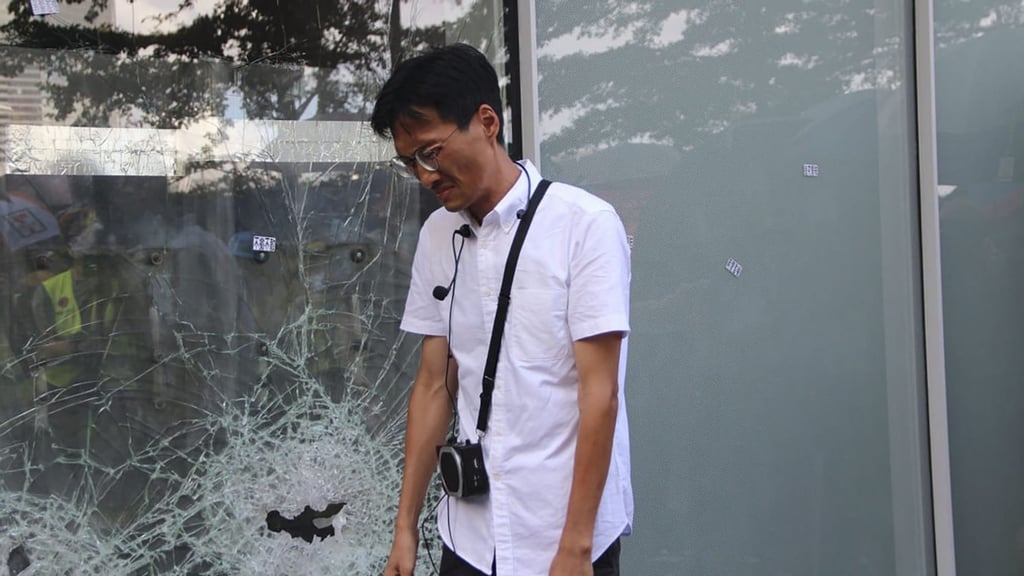 A still from Hong Kong documentary If We Burn by Hong Kong-based James Leong and Lynn Lee, featuring social activist and politician Eddie Chu Hoi-dick. Photo: If We Burn