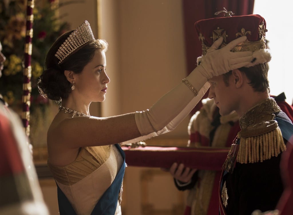Queen Elizabeth formally makes Philip a British prince in The Crown. Photo: Netflix