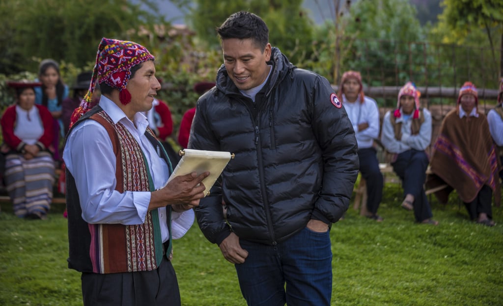 Poon Tip (left) visits Sacred Valley in Peru. Photo: G ADVENTURES