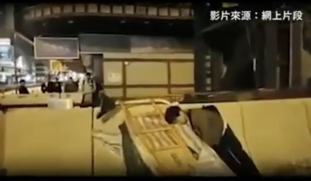 Video footage showed people shouting abuse at the victim before he was hit in the head. Photo: Facebook