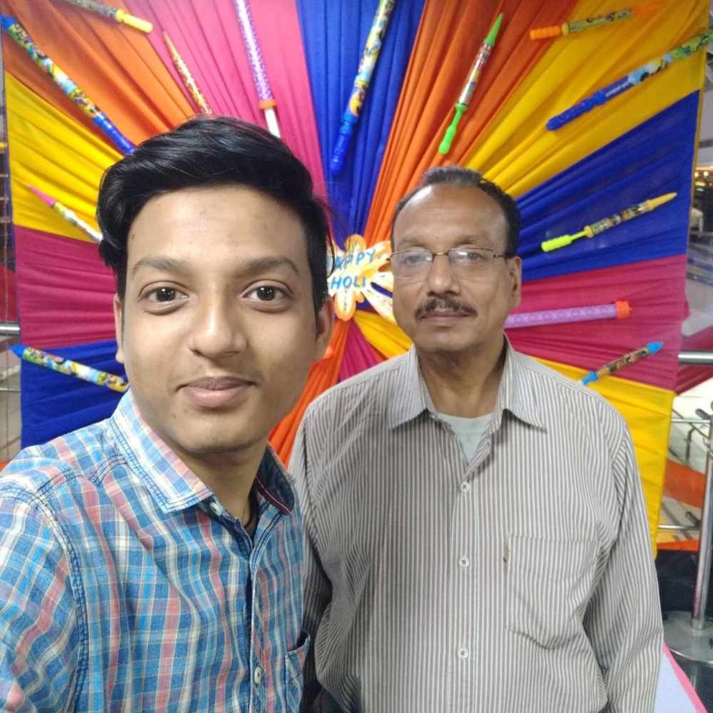 Swapnil Rastogi and his father Raj Kumar. Photo: Handout