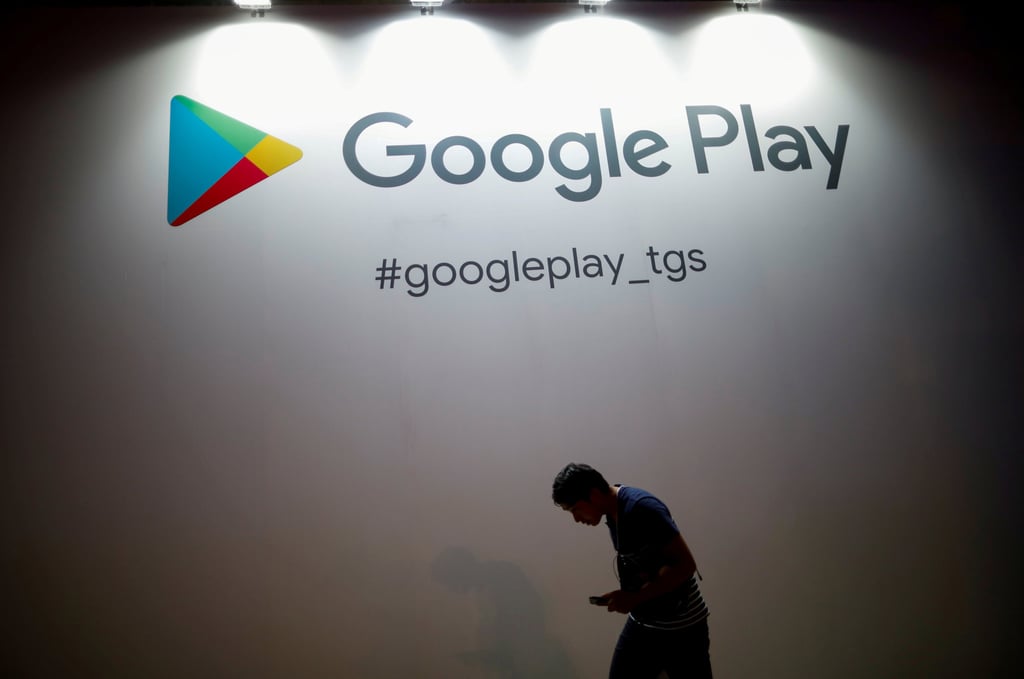 The logo of the Google Play app store is displayed at Tokyo Game Show 2019 in Chiba, east of Tokyo, Japan, on September 12, 2019. Photo: Reuters The logo of the Google Play app store is displayed at Tokyo Game Show 2019 in Chiba, east of Tokyo, Japan, on September 12, 2019. Photo: Reuters
