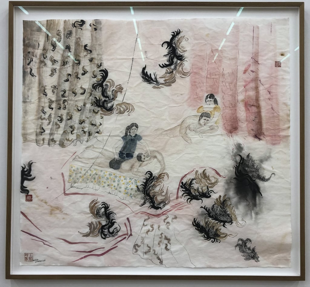 Chinese diaspora artists' contemporary ink paintings, Ha Bik