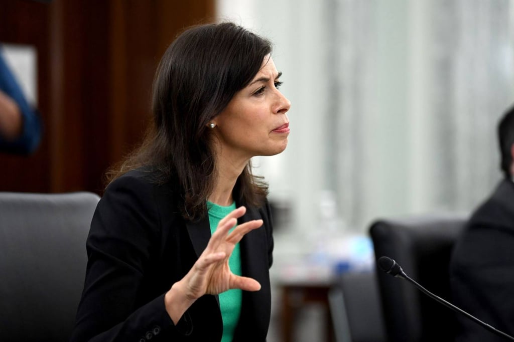 Jessica Rosenworcel, shown at an oversight hearing in Washington in June, leads the Federal Communications Commission. Photo: AFP/Getty Images Jessica Rosenworcel, shown at an oversight hearing in Washington in June, leads the Federal Communications Commission. Photo: AFP/Getty Images