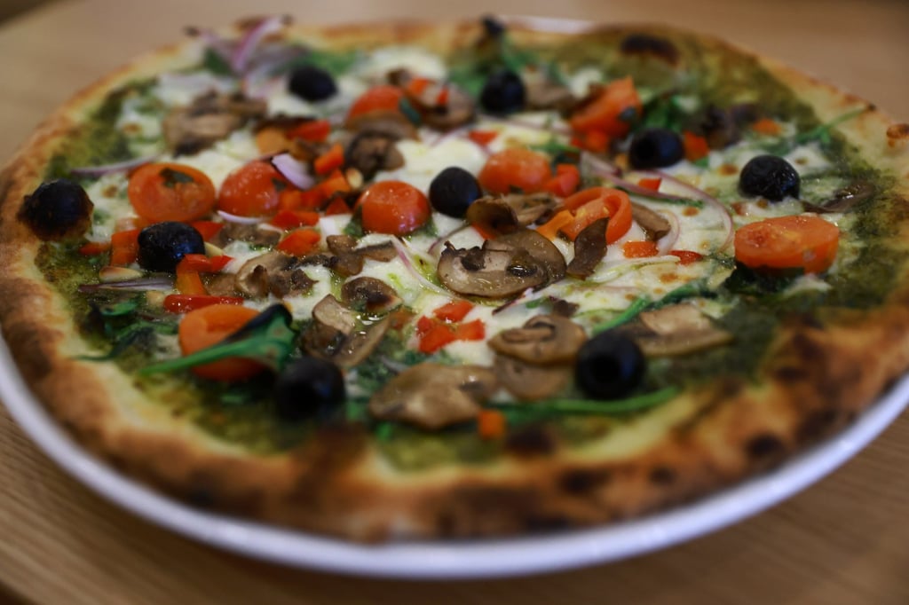 Amalfitana’s vegetarian pizza. Photo: May Tse Amalfitana’s vegetarian pizza. Photo: May Tse