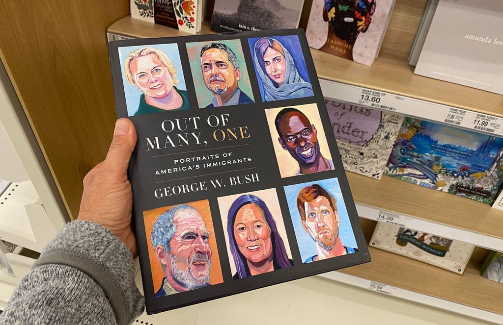 Former US President George W. Bush’s book of portraits ‘Out of Many, One’. Photo: AFP Former US President George W. Bush’s book of portraits ‘Out of Many, One’. Photo: AFP