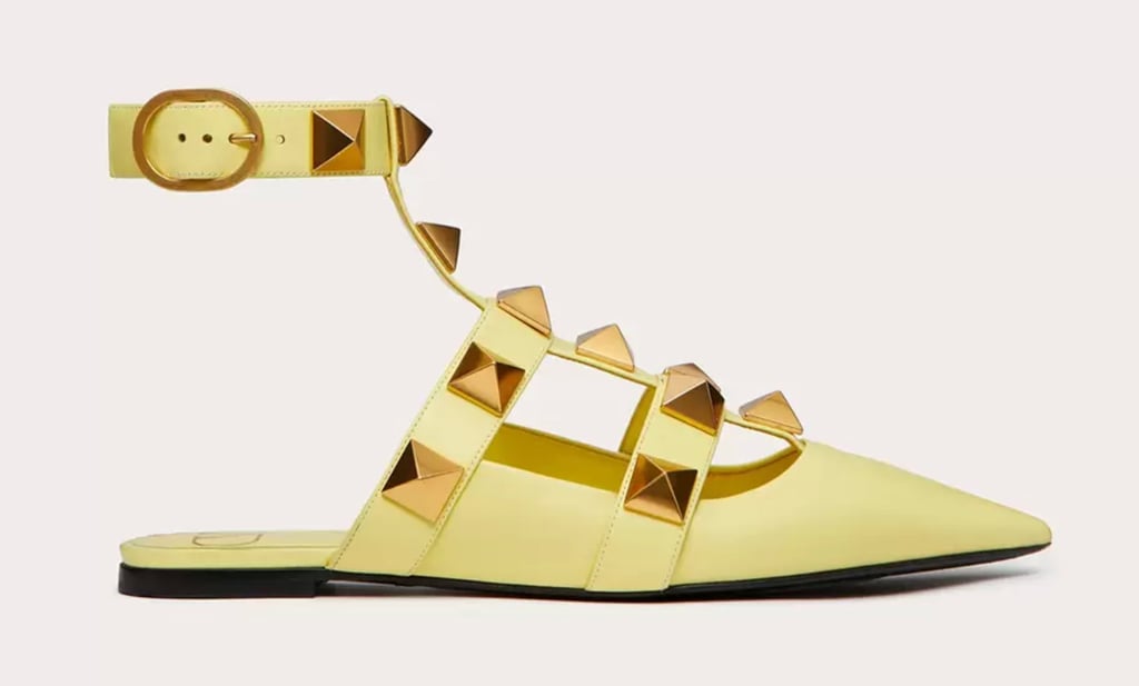 Garavani Roman Stud ballet shoe. Photo: Valentino Garavani Roman Stud ballet shoe. Photo: Valentino