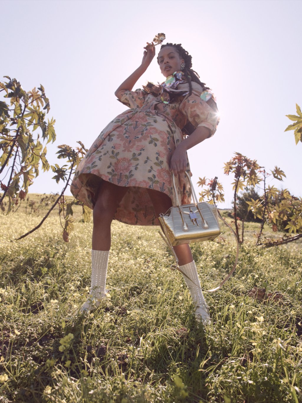 Louis Vuitton dress, price upon request; Simone Rocha jacket, skirt, shoes, prices upon request; Chanel earrings, HK$6,400; Tod’s crystal wool socks, price upon request; Givenchy bag, HK$17,500; Gucci brooch, HK$6,150. Louis Vuitton dress, price upon request; Simone Rocha jacket, skirt, shoes, prices upon request; Chanel earrings, HK$6,400; Tod’s crystal wool socks, price upon request; Givenchy bag, HK$17,500; Gucci brooch, HK$6,150.