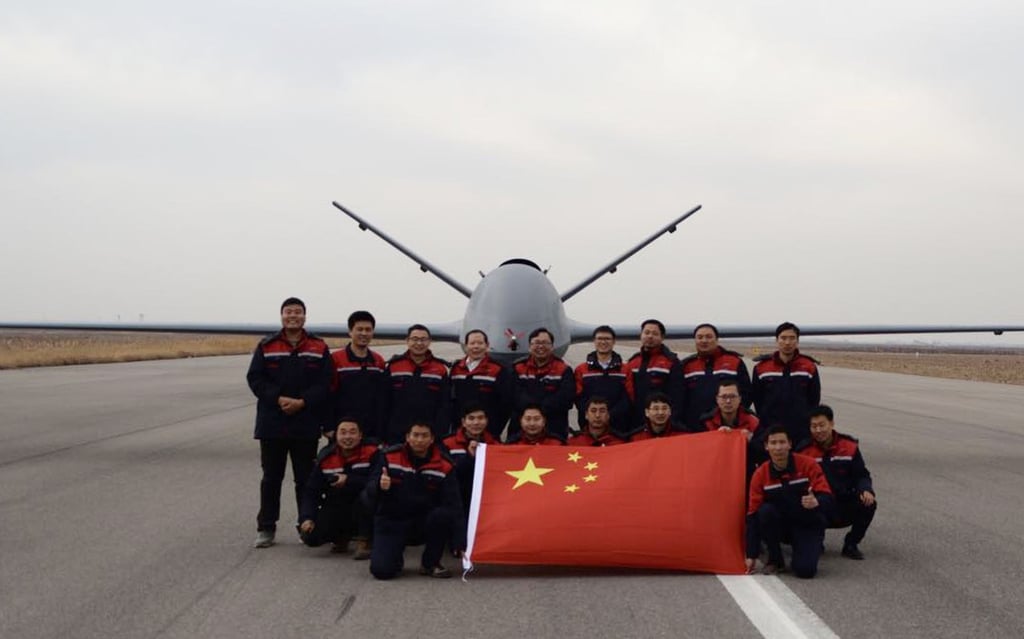 China’s long endurance drone the Feilong-1. China’s long endurance drone the Feilong-1.