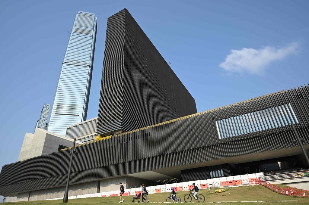 M+, the West Kowloon museum of visual culture, is expected to open at the end of 2021. Photo: AFP M+, the West Kowloon museum of visual culture, is expected to open at the end of 2021. Photo: AFP