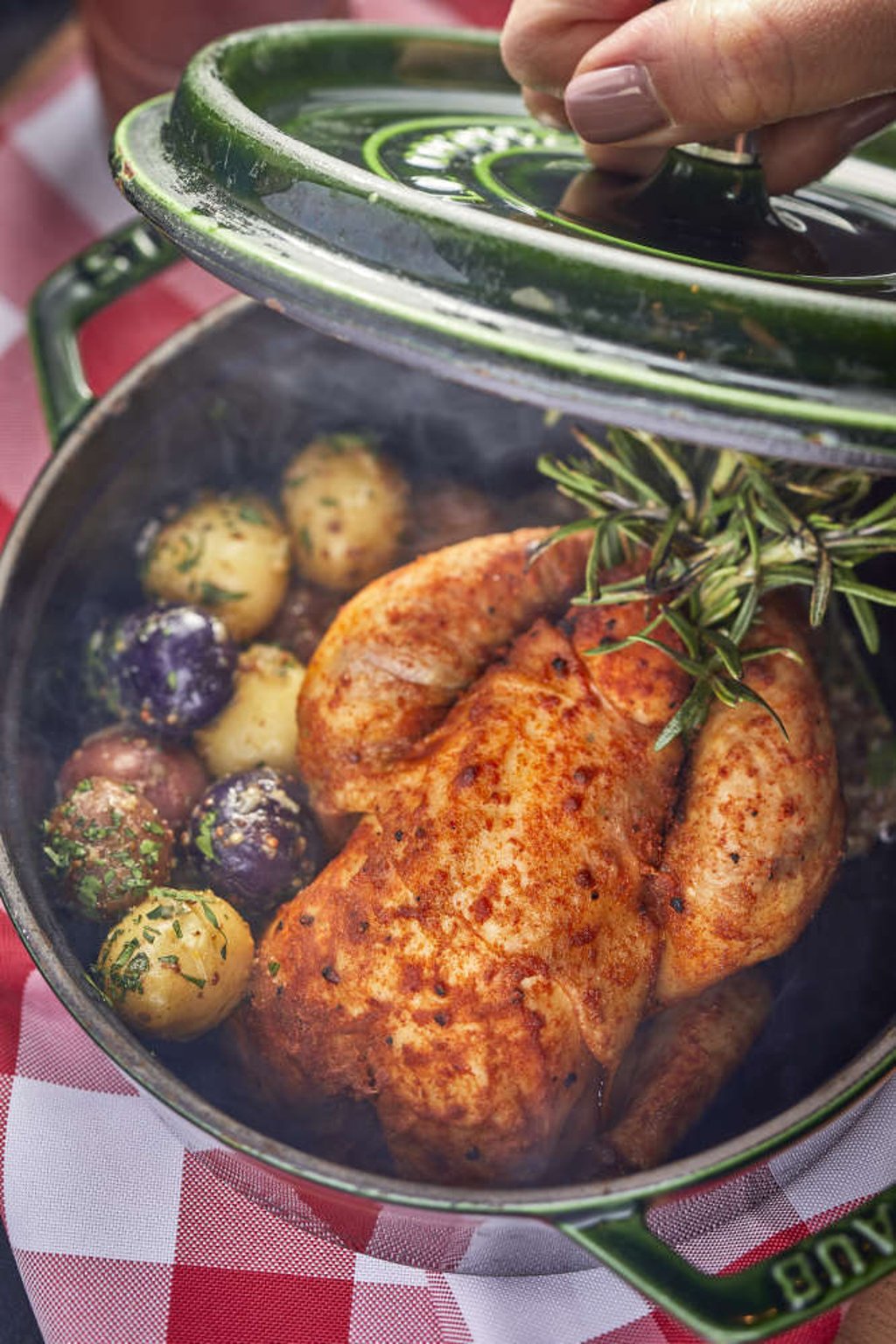 Barbecued smoked devil chicken. Photo: handout