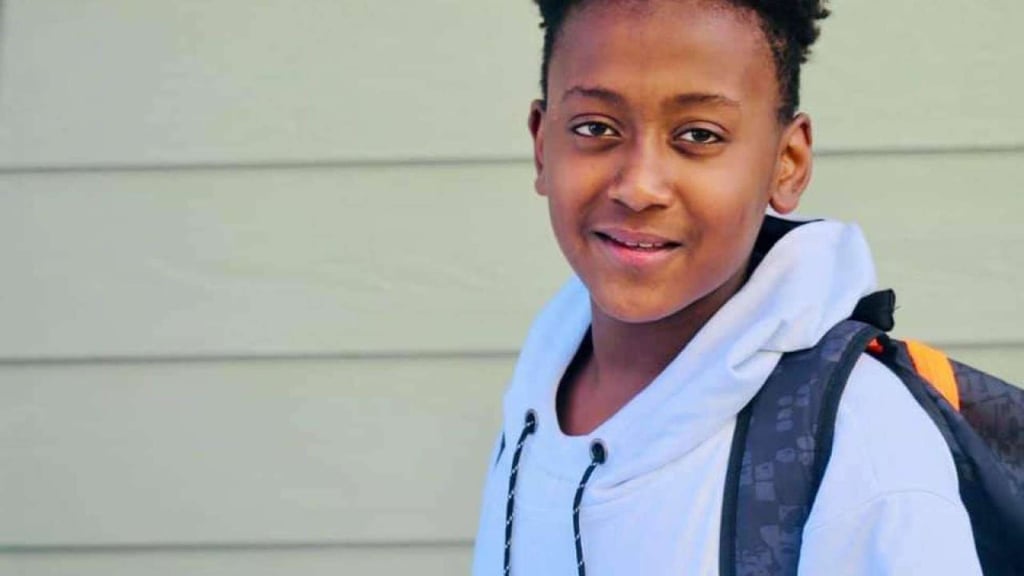 Joshua Haileyesus died in April after taking part in a challenge on TikTok where people choke themselves until they become unconscious. Photo: Courtesy Zeryihun Haileyesus