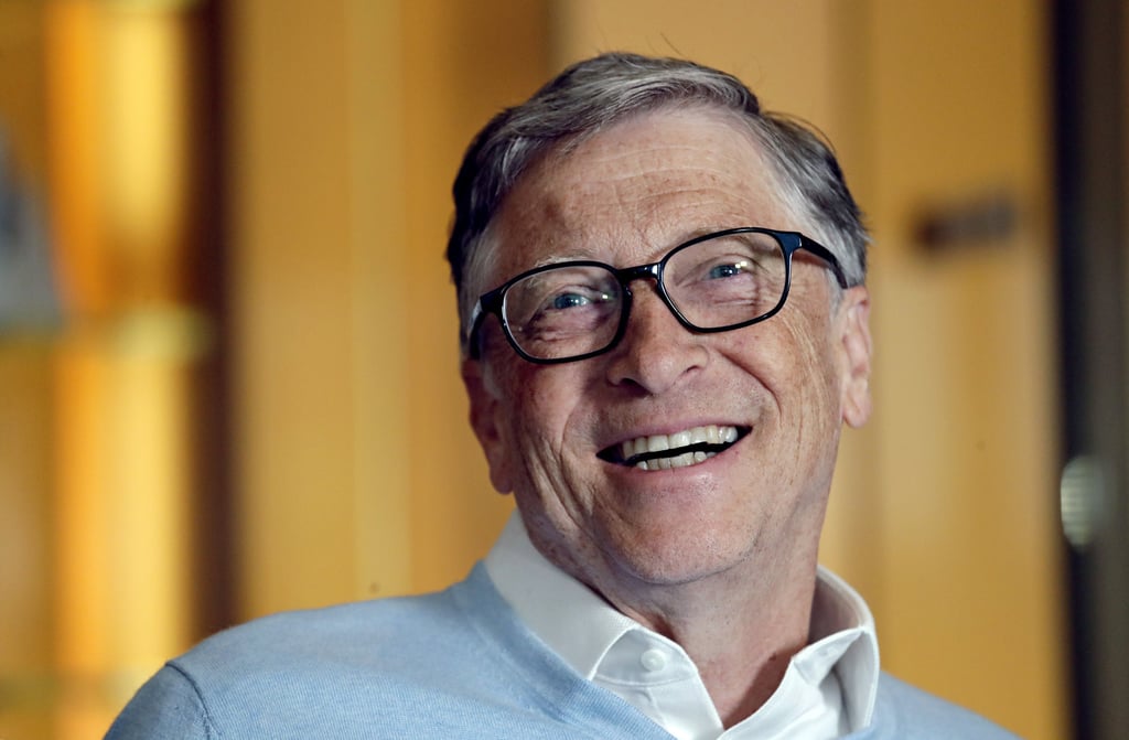 Happier days? Bill Gates smiles while being interviewed. Photo: AP