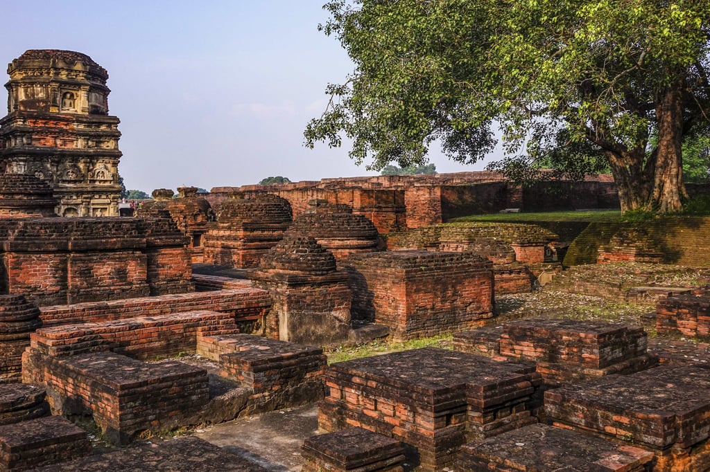 Nalanda was a Buddhist monastery and respected centre of learning in India. Photo: Getty Images