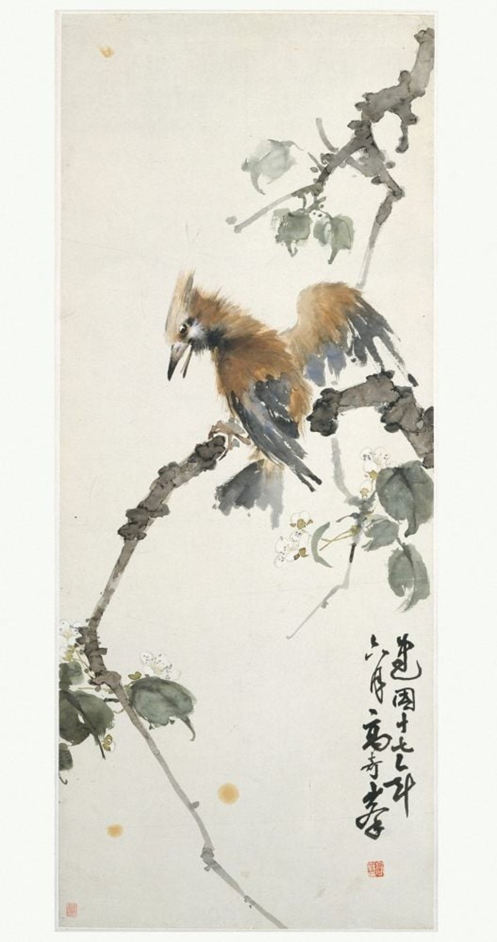 Woodpecker (1927) by Gao Qifeng (1889-1933), one of the founders of the Lingnan School. Credit: Getty Images / Gao Qifeng