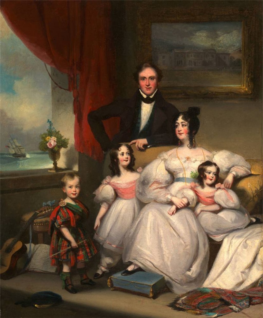 An English Family in Macao by George Chinnery, 1774-1852. Credit: Universal Images Group via Getty Images