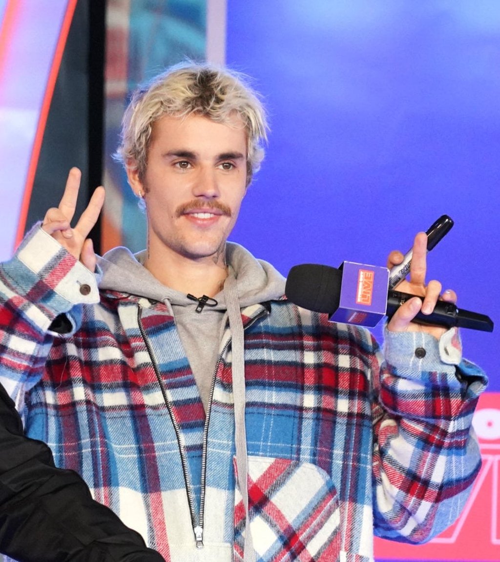 Justin Bieber appears onstage at MTV’s Fresh Out Live in New York City in February 2020. Photo: Getty Images for MTV/TNS Justin Bieber appears onstage at MTV’s Fresh Out Live in New York City in February 2020. Photo: Getty Images for MTV/TNS