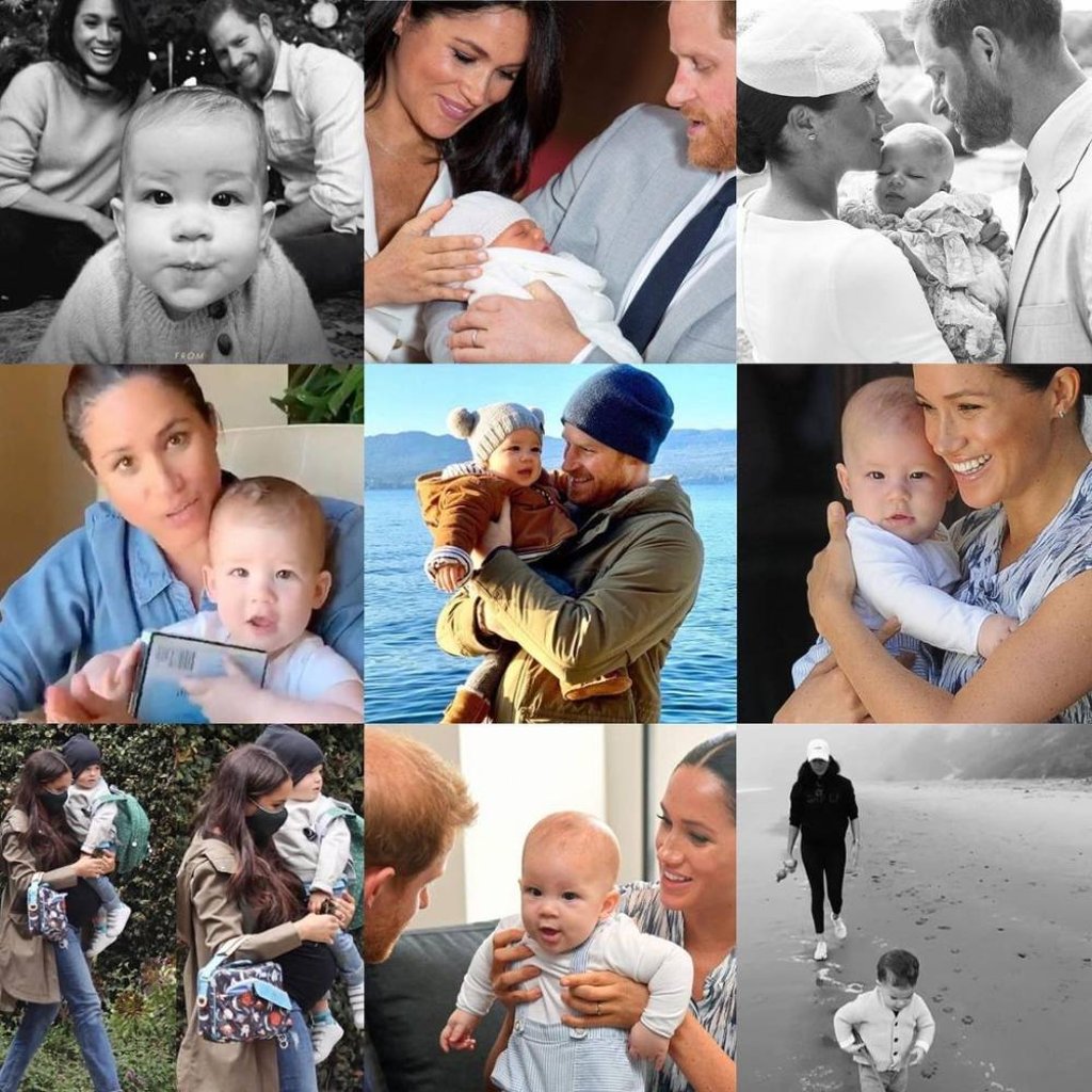 Prince Harry, Meghan Markle and their son Archie. Photo: @meghanmarkle_official/Instagram
