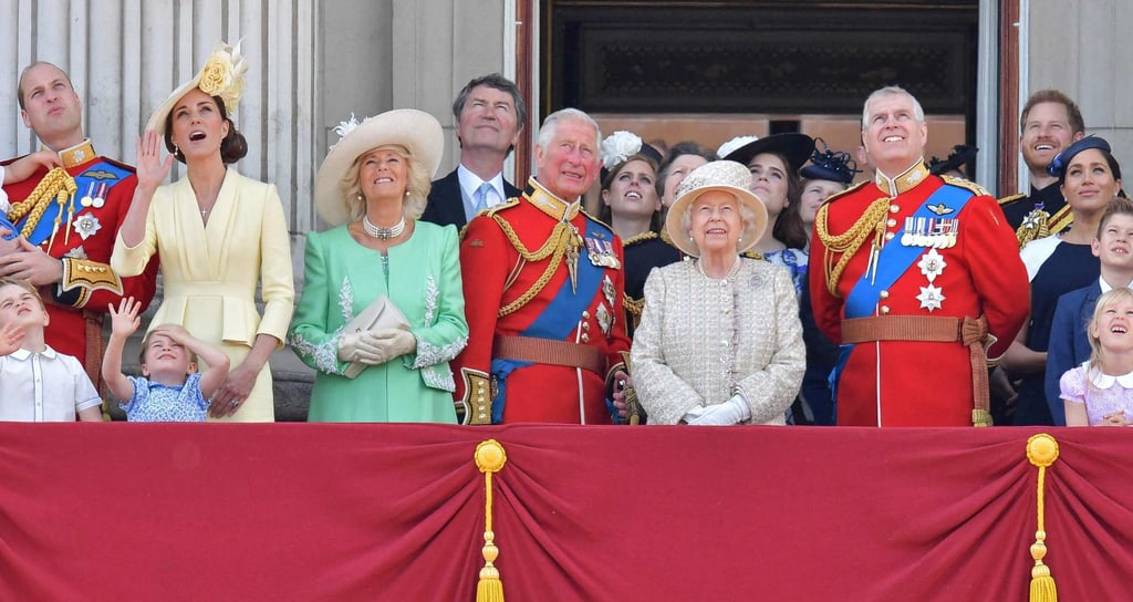 Prince William, Kate Middleton, Queen Elizabeth and other members of the royal family stand on the balcony of Buckingham Palace to watch a fly-past of aircraft by the royal Air Force in London in June 2019. Photo: AFP Prince William, Kate Middleton, Queen Elizabeth and other members of the royal family stand on the balcony of Buckingham Palace to watch a fly-past of aircraft by the royal Air Force in London in June 2019. Photo: AFP