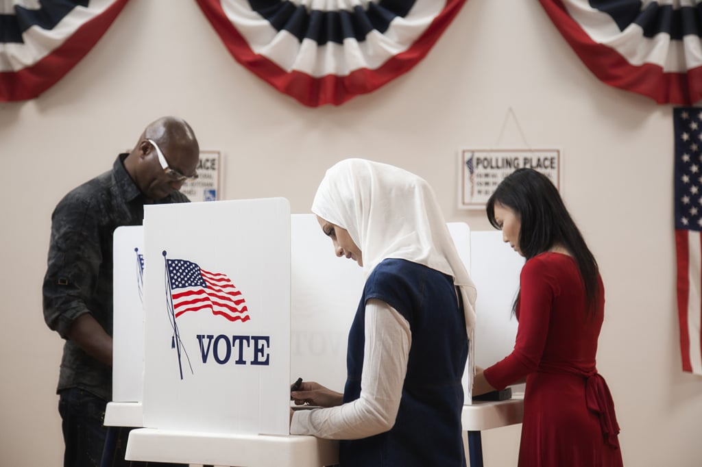 Minorities at a polling station for the 2020 United States presidential election. Photo: Getty Images Minorities at a polling station for the 2020 United States presidential election. Photo: Getty Images