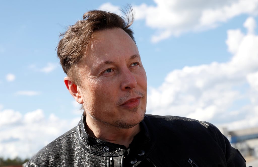 SpaceX founder and Tesla CEO Elon Musk looks on as he visits the construction site of Tesla’s gigafactory in Gruenheide, near Berlin, Germany, on May 17, 2021. Photo: Reuters