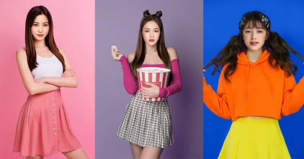 Members of AI K-pop girl band Eternity. Photo: @kpopceara/Twitter Members of AI K-pop girl band Eternity. Photo: @kpopceara/Twitter
