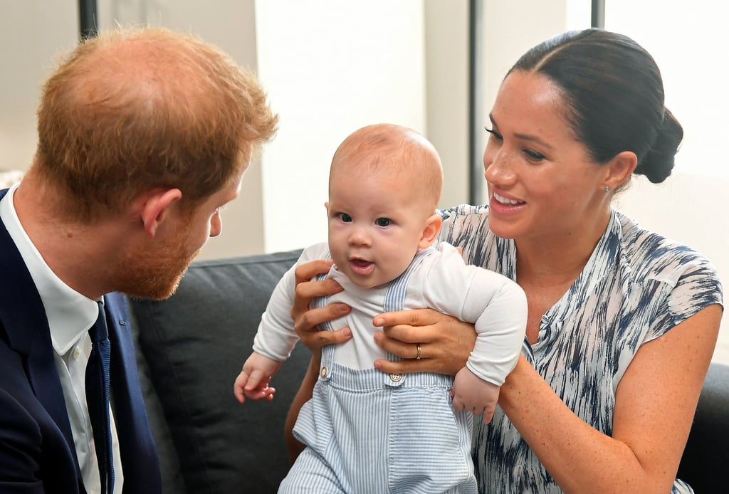 Prince Harry, Duke of Sussex, and his wife Meghan, Duchess of Sussex, with their son Archie on day three of their tour of Africa in September 2019. Photo: PA Wire/DPA