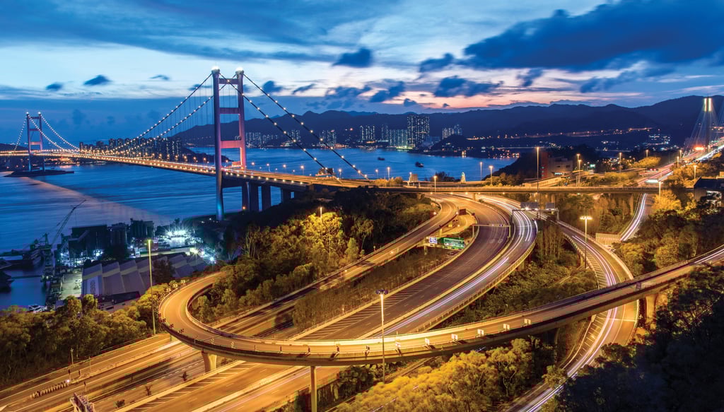 The view from Tsing Yi nature trail to Tsing Ma Bridge. Photo: Tim Pile The view from Tsing Yi nature trail to Tsing Ma Bridge. Photo: Tim Pile