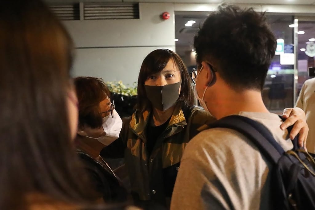 Apple Daily associate publisher Chan Pui-man was one of three executives released on bail after being detained for more than 40 hours. Photo: Handout