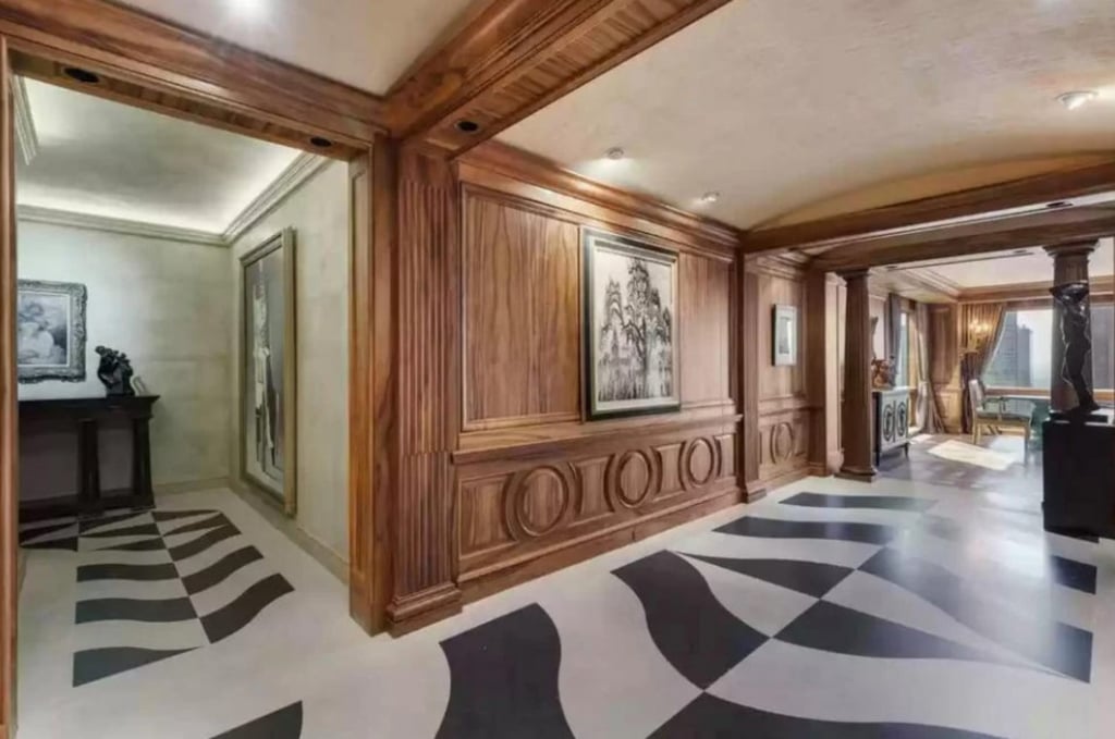 The foyer of Cristiano Ronaldo’s flat in New York’s Trump Tower. Photo: Realtor.com