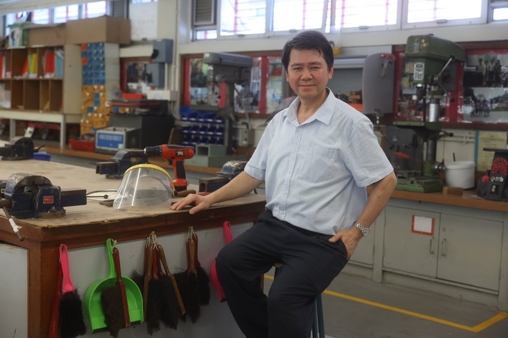 Wong Yiu-kwan teaches part-time at the Church of Christ in China Tam Lee Lai Fun Memorial Secondary School in Tuen Mun. Photo: May Tse
