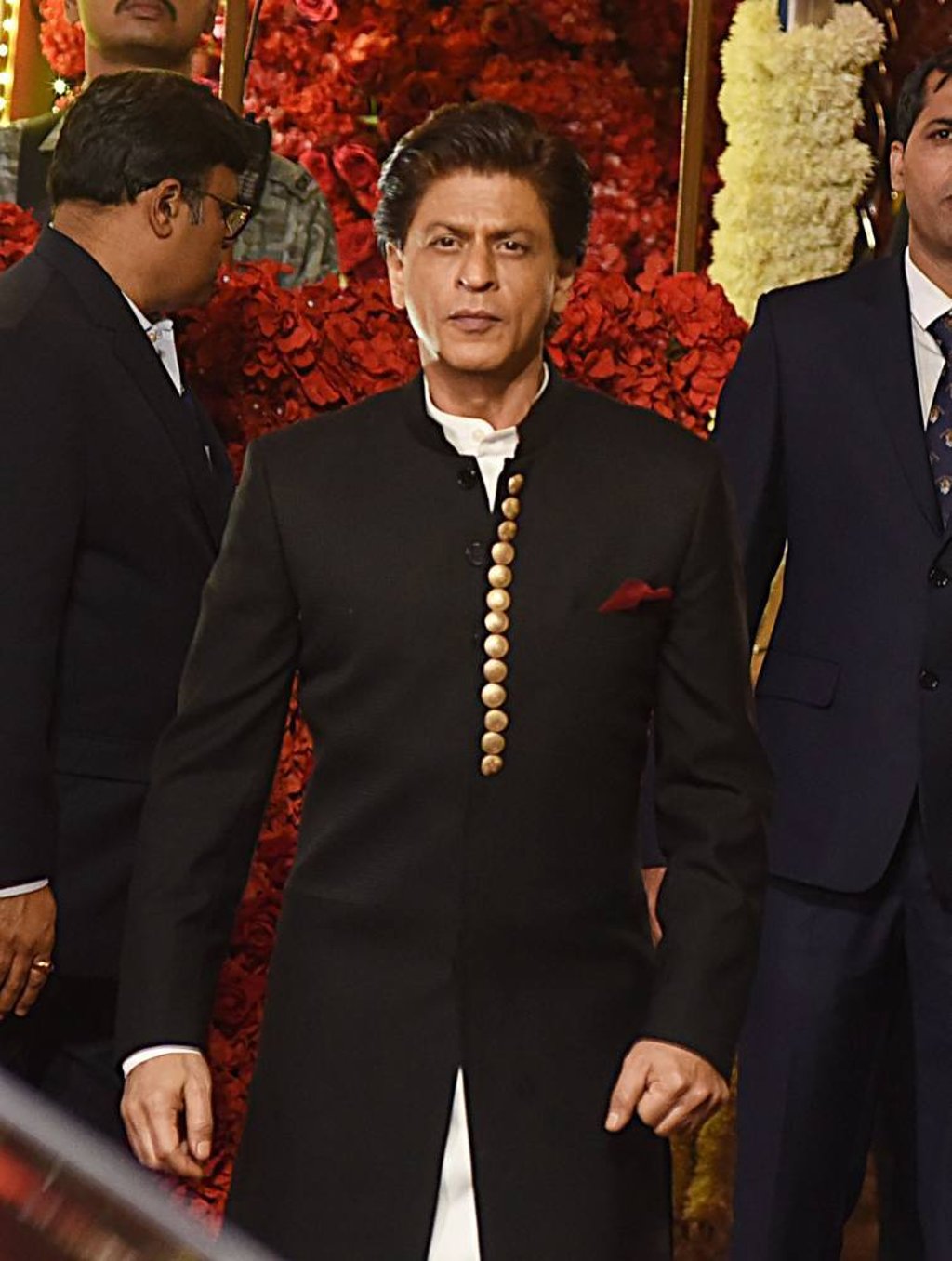Bollywood actor Shah Rukh Khan attends the wedding of businesswoman Isha Ambani in Mumbai in December 2018. Photo: AFP