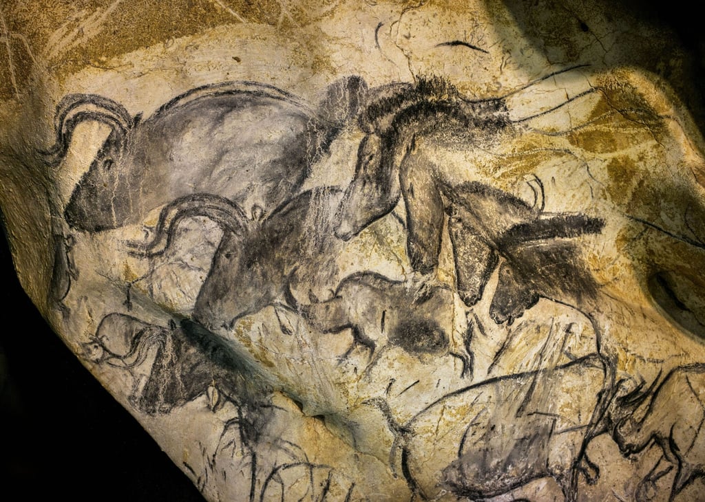 A painting in the Chauvet Cave, France, circa 32,000BC-30,000BC. Photo: Getty Images A painting in the Chauvet Cave, France, circa 32,000BC-30,000BC. Photo: Getty Images